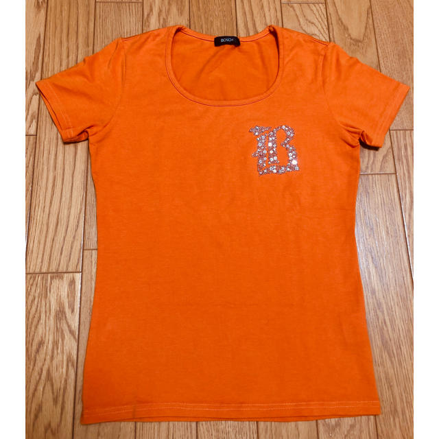 BOSCH(ボッシュ)のBOSCH ボッシュ 2枚組☆ Tシャツ ブラック オレンジ 38 レディースのトップス(Tシャツ(半袖/袖なし))の商品写真