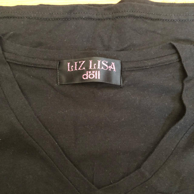 LIZ LISA doll(リズリサドール)のリズリサドール VネックTシャツ レディースのトップス(Tシャツ(半袖/袖なし))の商品写真