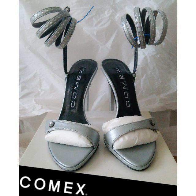 COMEX(コメックス)の新品未使用 COMEX シルバー サンダル 入手困難 レア商品 レディースの靴/シューズ(サンダル)の商品写真