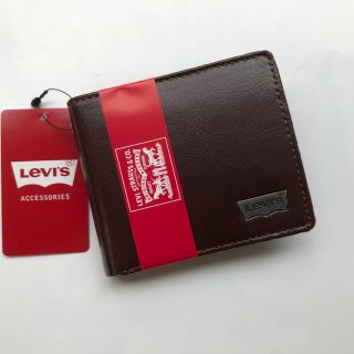 リーバイス(Levi's)のLevi's[リーバイス]レザー二つ折り財布  ブラウン(折り財布)