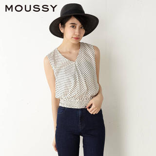マウジー(moussy)のmoussy VOLUME DOT TOPS オフホワイト(シャツ/ブラウス(半袖/袖なし))