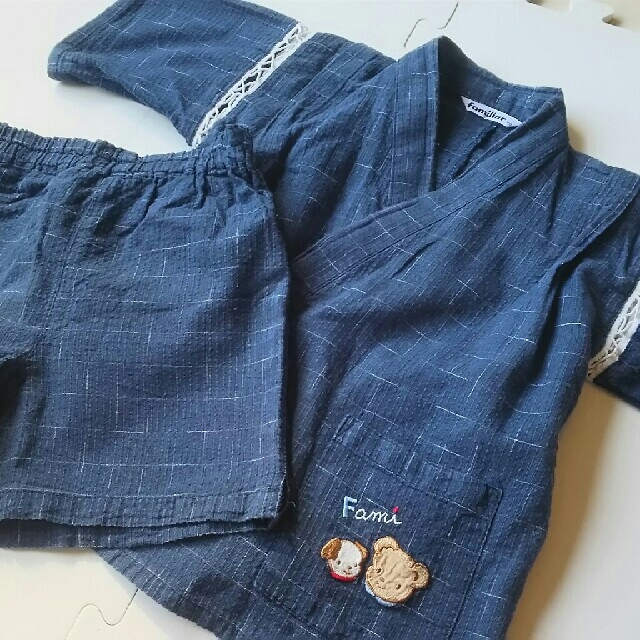 familiar(ファミリア)のファミリー 甚平 90 キッズ/ベビー/マタニティのキッズ服男の子用(90cm~)(甚平/浴衣)の商品写真