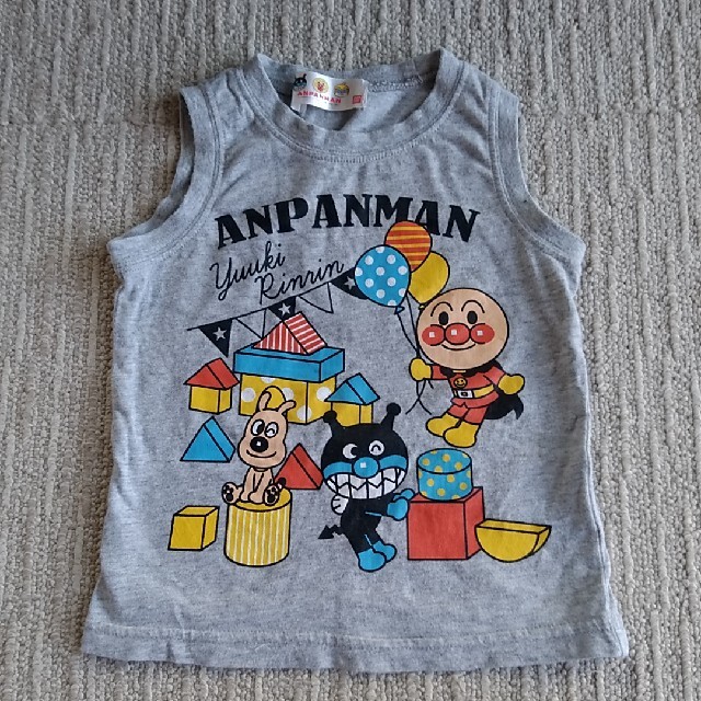 アンパンマン(アンパンマン)のアンパンマン タンクトップ 90 グレー キッズ/ベビー/マタニティのキッズ服男の子用(90cm~)(Tシャツ/カットソー)の商品写真