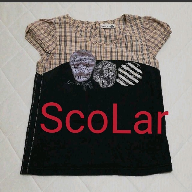 ScoLar(スカラー)のScoLar Tシャツ ドクロ柄 スカラー  レディースのトップス(Tシャツ(半袖/袖なし))の商品写真