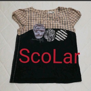 スカラー(ScoLar)のScoLar Tシャツ ドクロ柄 スカラー (Tシャツ(半袖/袖なし))
