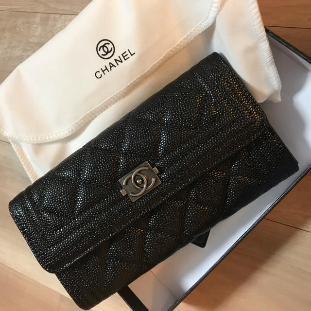 CHANEL  長財布  ブラック