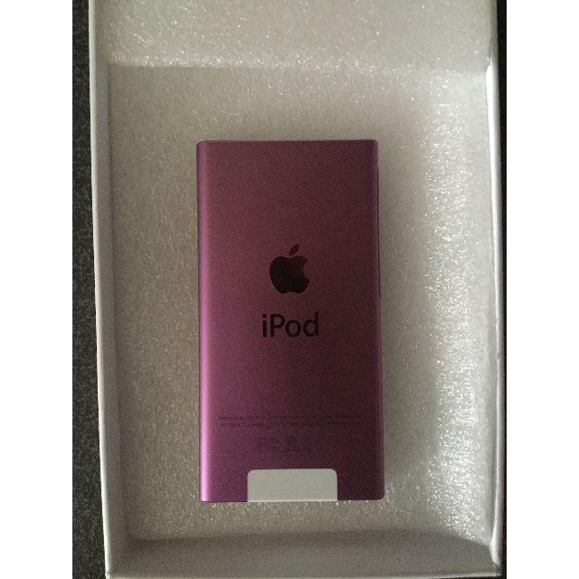 Apple(アップル)の●iPod nano 第7世代 本体 16GB パープル 新品 コード、ケース● スマホ/家電/カメラのオーディオ機器(ポータブルプレーヤー)の商品写真