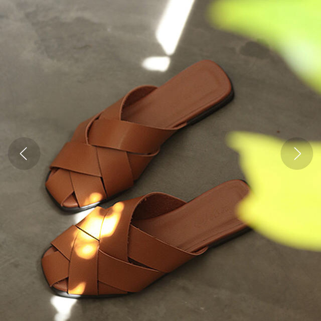 TODAYFUL(トゥデイフル)のクロス編みメッシュサンダル レディースの靴/シューズ(サンダル)の商品写真