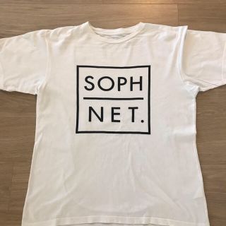 ソフ(SOPH)のsoph  黒ロゴ白Tシャツ L(Tシャツ/カットソー(半袖/袖なし))