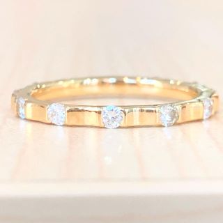 ピノコ様専用✨キラキラ✨合計0.45ct❣️イエローゴールド ダイヤ K18指輪(リング(指輪))