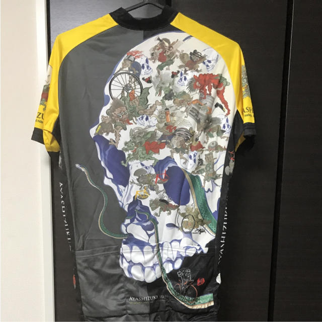 自転車サイクルジャージ 和柄 骸骨Mサイズ 受注生産