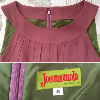 ホコモモラ(Jocomomola)の春秋冬物＊くすみピンクのワンピース(ひざ丈ワンピース)