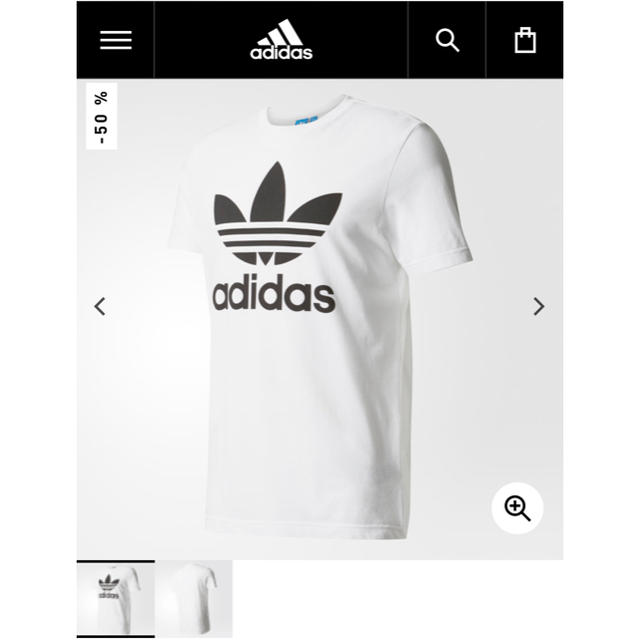 adidas(アディダス)のmii様専用 adidas 白tシャツ メンズのトップス(Tシャツ/カットソー(半袖/袖なし))の商品写真