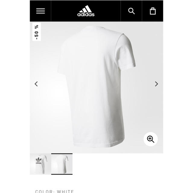 adidas(アディダス)のmii様専用 adidas 白tシャツ メンズのトップス(Tシャツ/カットソー(半袖/袖なし))の商品写真