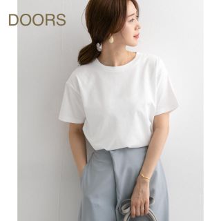 アーバンリサーチドアーズ(URBAN RESEARCH DOORS)の新品🍀今季 DOORS スペインコットンクルーネックTシャツ(Tシャツ(半袖/袖なし))