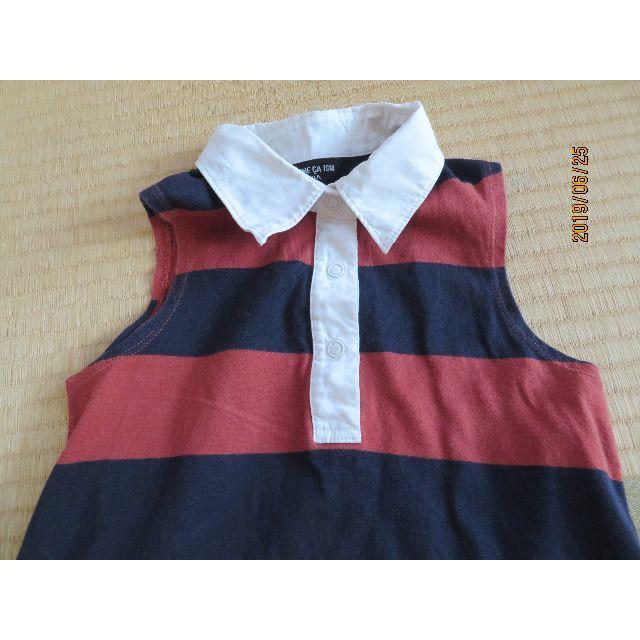 COMME CA ISM(コムサイズム)の【美品】コムサイズム　ボーダーワンピース キッズ/ベビー/マタニティのキッズ服女の子用(90cm~)(ワンピース)の商品写真