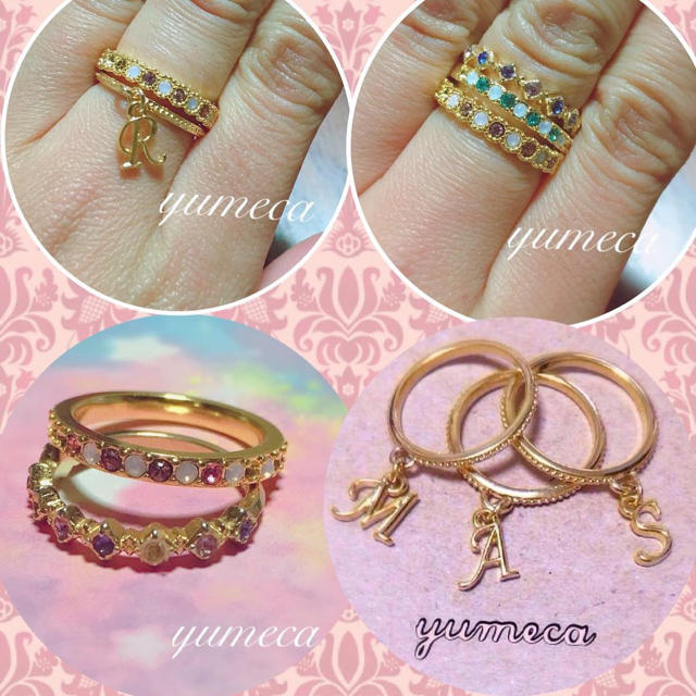 華奢イニシャルリング❤️ レディースのアクセサリー(リング(指輪))の商品写真