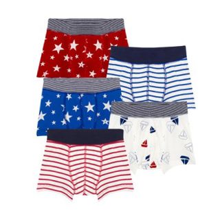 プチバトー(PETIT BATEAU)のヒロ様専用♡3ans プチバトー プリント＆ボーダートランクス５枚組(下着)