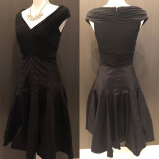 タダシショウジ(TADASHI SHOJI)のタダシショージ  綺麗に広がる タフタ フレアドレス(ミディアムドレス)