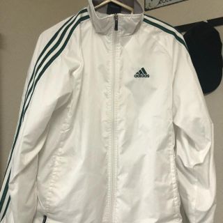 アディダス(adidas)のadidas セットアップジャージ 白×緑(ジャージ)