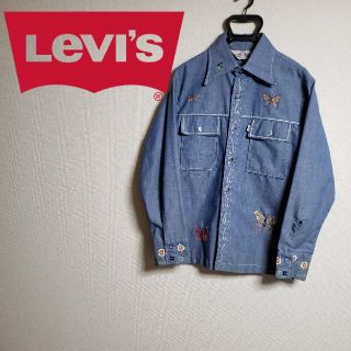 リーバイス(Levi's)のリーバイス パナテラ 70s 刺繍 カバーオール シャンブレー ヴィンテージ(Gジャン/デニムジャケット)