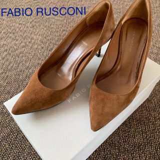 ファビオルスコーニ(FABIO RUSCONI)のにこにこ様専用 FABIO RUSCONI 定番スエードパンプス 36 キャメル(ハイヒール/パンプス)