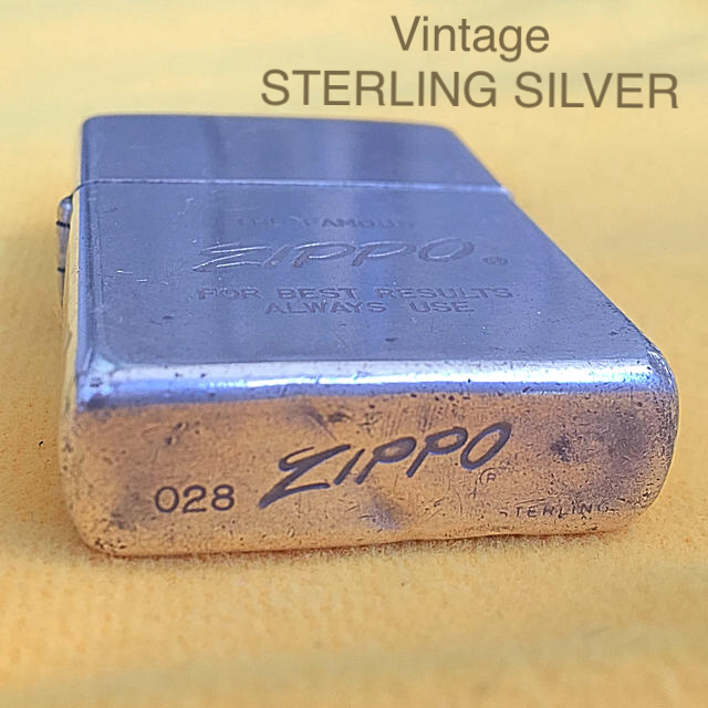 ZIPPO - ZIPPO 希少レア オールド STERLING スターリングシルバー 70s