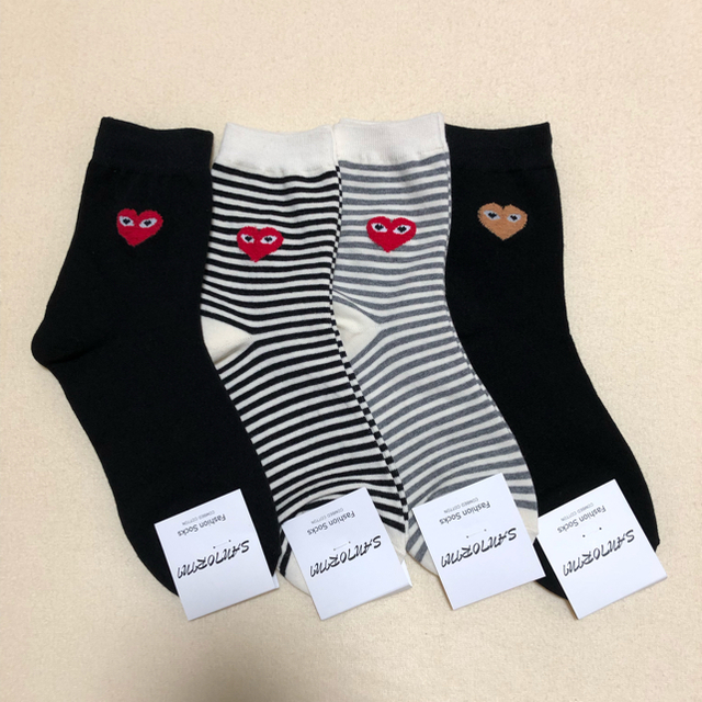 COMME des GARCONS - ハート靴下♡ 4足セット 期間限定お値下げの通販 by 祥's shop｜コムデギャルソンならラクマ