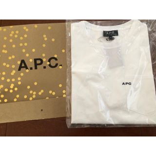 アーペーセー(A.P.C)のAPC  tシャツ   XSサイズ  ロゴ刺繍  新品  アーペーセー(Tシャツ/カットソー(半袖/袖なし))