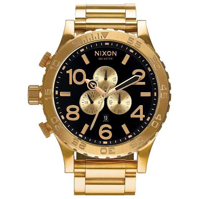 NIXON 腕時計 51-30 A083-510 オールゴールド ブラック
