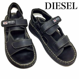 ディーゼル(DIESEL)のDIESEL＊43＊歩きやすいサンダル＊黒(サンダル)