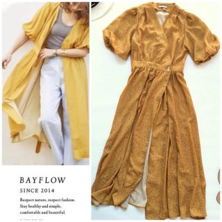 ベイフロー(BAYFLOW)の美品♪◆野沢和香さん×BAYFLOW コラボ ガウンワンピース(ロングワンピース/マキシワンピース)