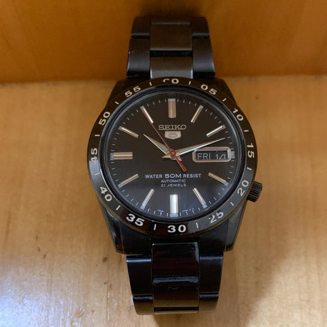 SEIKO5 7S26-02T0 黒ボディ 自動巻 メンズ 腕時計