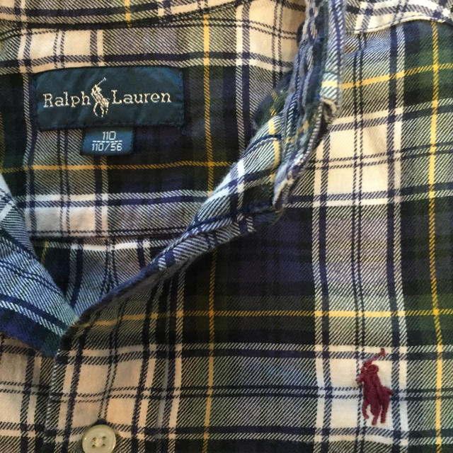 Ralph Lauren(ラルフローレン)のラルフローレン  チェック シャツ 110 キッズ/ベビー/マタニティのキッズ服男の子用(90cm~)(ブラウス)の商品写真