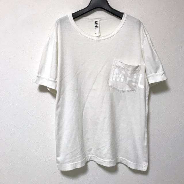 MARGARET HOWELL(マーガレットハウエル)のMHL. マーガレットハウエル 胸ポケットビッグロゴ半袖TシャツM メンズのトップス(Tシャツ/カットソー(半袖/袖なし))の商品写真