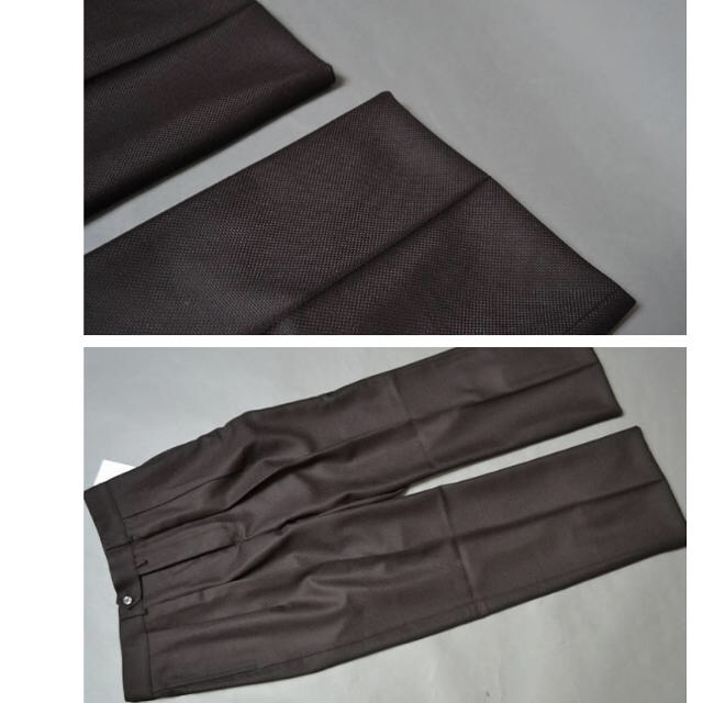 COMOLI(コモリ)のNEAT foxbrothers wide brown 48 メンズのパンツ(スラックス)の商品写真