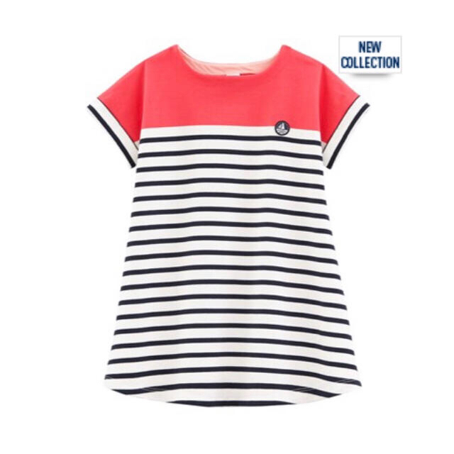 PETIT BATEAU(プチバトー)の新品 プチバトー ワンピース 4ans 5ans 10ans キッズ/ベビー/マタニティのキッズ服女の子用(90cm~)(ワンピース)の商品写真