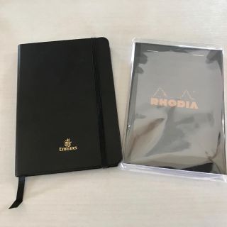 ブロック(BLOC)のメモ帳 ①RHODIA ②エミレーツ(ノート/メモ帳/ふせん)