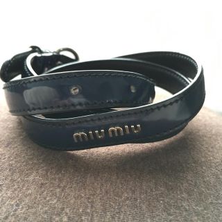 ミュウミュウ(miumiu)のmiu miu パテントレザーベルト(ベルト)