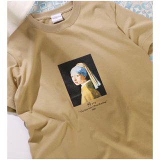 フリークスストア(FREAK'S STORE)のLサイズ ART TEE GIRL WITH A PEARL EARRING (Tシャツ/カットソー(半袖/袖なし))