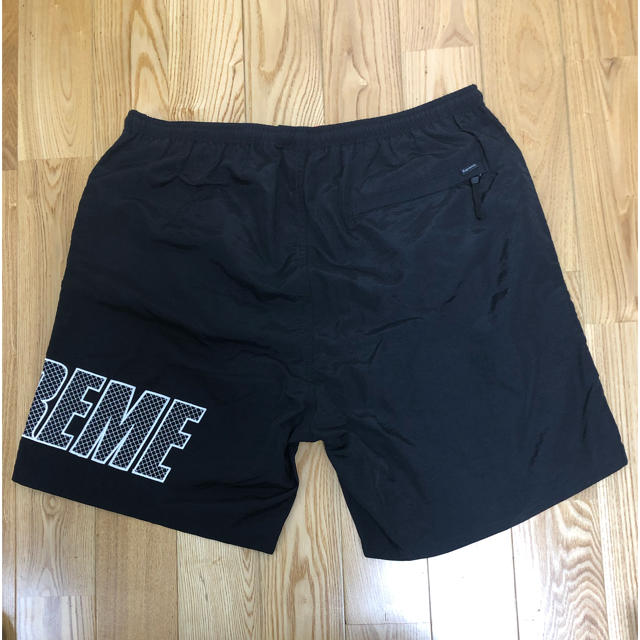 Supreme Logo Appliqué Water Short 黒 M 水着