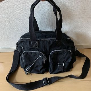 キプリング(kipling)のKIPLING キプリング ショルダーバッグ ボストンバッグ 黒(ショルダーバッグ)