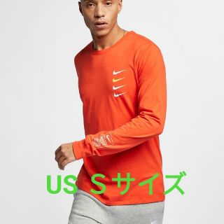 ナイキ(NIKE)のNIKE ナイキ NSW Tシャツ ロンT オレンジ US Sサイズ(Tシャツ/カットソー(七分/長袖))