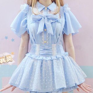 リズリサ(LIZ LISA)の美新品 ハートラムネブラウス(シャツ/ブラウス(半袖/袖なし))