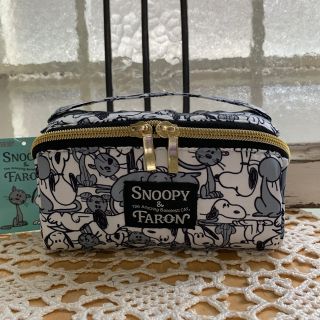 スヌーピー(SNOOPY)の《新品 タグ付き》 スヌーピー&ファーロン  持ち手付き バニティ(ポーチ)