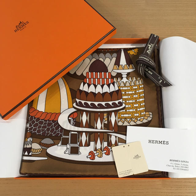 ファッショ⊢ Hermes - 新品未使用 エルメス カレ90 パティスリー