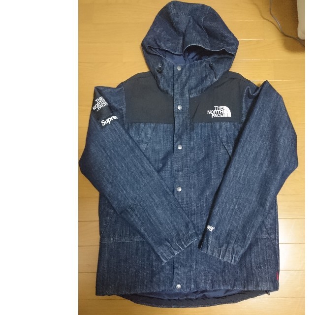 15ss supreme north face denim dot shot s