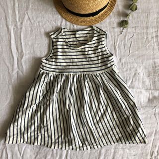 ベビーギャップ(babyGAP)のbaby GAP ストライプ ノースリーブワンピース(ワンピース)