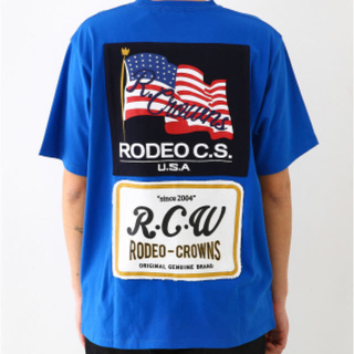 ロデオクラウンズワイドボウル(RODEO CROWNS WIDE BOWL)のロデオクラウンズ メンズ メニータグ tシャツ  新品未使用(Tシャツ/カットソー(半袖/袖なし))