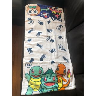 ポケモン(ポケモン)のポケモン バスタオル 新品 サイズ50×97 一番くじ ポケットモンスター(タオル/バス用品)